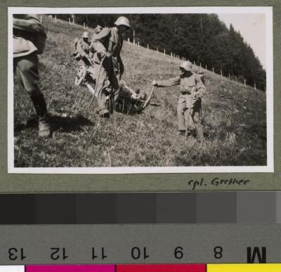 Exercice sanitaire en montagne à Saanenmöser.